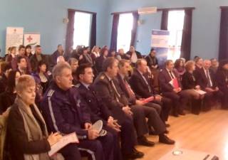 Делегатите на областното събрание на БЧК - Ямбол