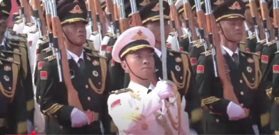 Експериментална публикация - Запис на военния парад в Пекин,