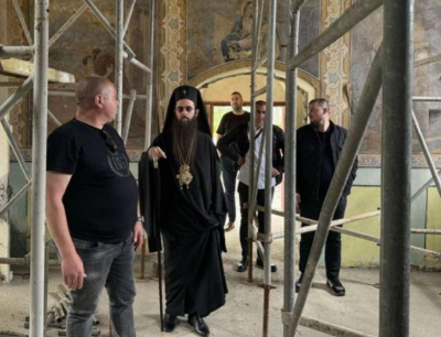 На 21 май Сливенският митрополит Арсений посети храм „Успение Богородично“