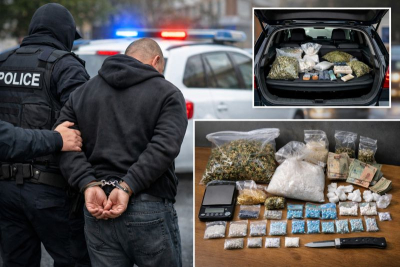 В Ямбол при специализирана полицейска акция е задържан 32-годишен мъж