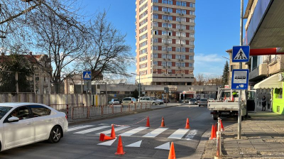 В Ямбол започна поетапно полагане на нова пътна маркировка