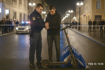 Задържаха 22-годишен. Откраднал тротинетка