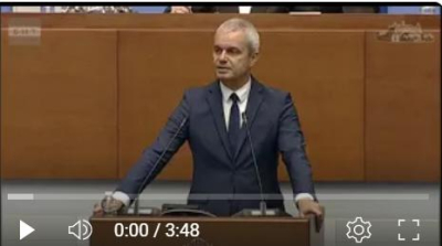 Подкрепата на Вота на недоверие на правителството от Възраждане. Изказване на Костадин