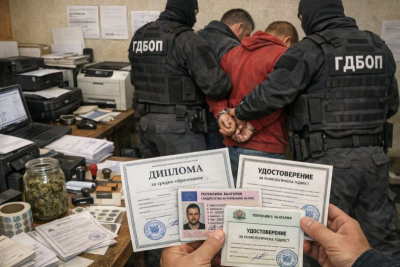 Печатница за изработка на неистински официални документи е открита от ГДБОП в Ямбол