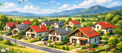 Девет нови еднофамилни къщи ще оформят нов жилищен квартал край Веселиново