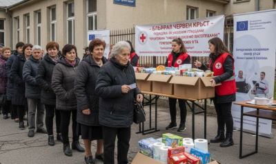 Българският Червен кръст ще раздава храна и хигиенни продукти на хора в нужда – над 640 000 българи ще получат помощ
