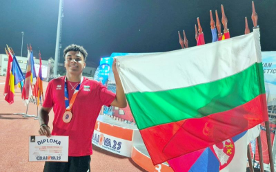 Зинга Фирмино от Лекоатлетически клуб „Радио 999“ завоюва златен медал на троен скок на Балканския шампионат в Румъния