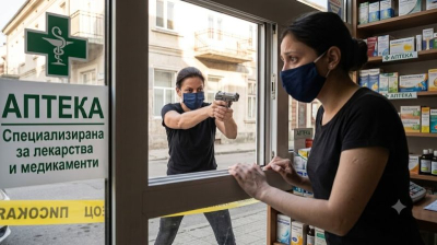 Задържаха жената, опитала да извърши въоръжен обир на аптека в Ямбол